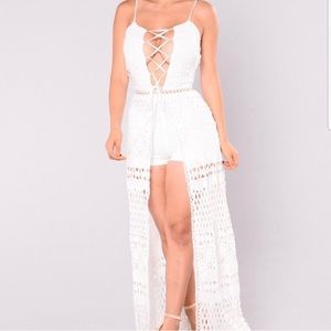 Fashion Nova romper maxi dress